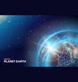 earth planet digital world global space vector image