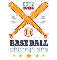 baseball retro poster new color vector image vector image