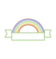 nature rainbow cartoon vector image