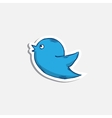 blue bird iconsticker vector image