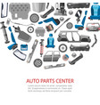 car spares and auto parts service vector image vector image