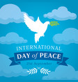 international day peace vector image