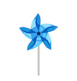 wind pinwheel toy cartoon vector image vector image
