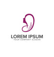 haircut logo design concept template vector image vector image