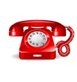 retro rad telephone vector image vector image
