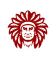 apache head logo vector image