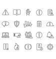 large set warning icons for assorted hazards vector image vector image