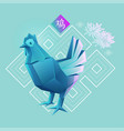 chineserooster vector image vector image
