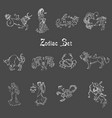 in style drawing with sign vector image