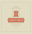 merry christmas and happy new year text greeting vector image