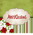 christmas greeting card vector image vector image