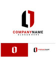 one logo template creative o 1 design vector image