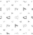 shout icons pattern seamless white background vector image vector image
