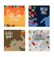 trendy abstract square banner templates vector image