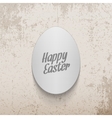 easter realistic paper egg greeting banner vector image vector image