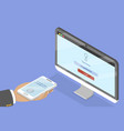 3d isometric flat conceptual vector image