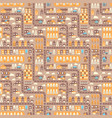 city seamless pattern top view flat design vector image