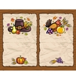 thanksgiving cards vector image vector image