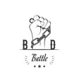 break dance battle logotype vector image