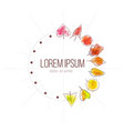 clock face with colored leaves and place for your vector image