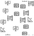 math science education seamless pattern vector image