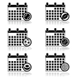 sport calendar vector image vector image