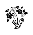abstract floral composition of wildflowers vector image vector image