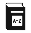 english dictionary simple icon vector image