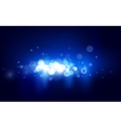 blue horizontal bokeh vector image
