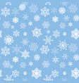 snow seamless pattern winter holiday christmas vector image