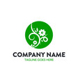 unique beauty logo template vector image