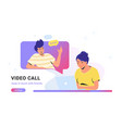 video call conversation or chat concept vector image