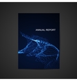 annual report template design vector image