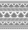 ethnic seamless monochrome pattern vector image