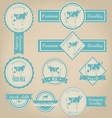 fresh milk label design vector image vector image