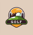 golf club icons sport symbols elements vector image