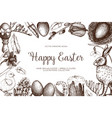 happy easter day vintage design vector image