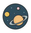 planets in space vector image