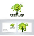 tree life logo design vector image vector image