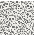 seamless skull background vector image vector image