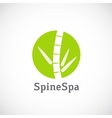 spine spa abstract concept icon or logo vector image