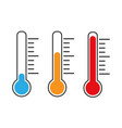 thermometer icon cold hot vector image