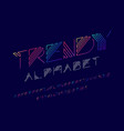 stylized font vector image vector image