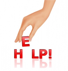 Hand help Royalty Free Vector Image - VectorStock