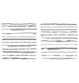underline scribble brush pencil pen marker lines vector image