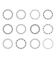 big set decorative vintage hand drawn frames vector image