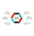 business data visualization vector image
