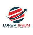 business world logo design vector image vector image