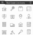 reak estate icons vector image
