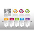 business infographic data strategy plan vector image vector image